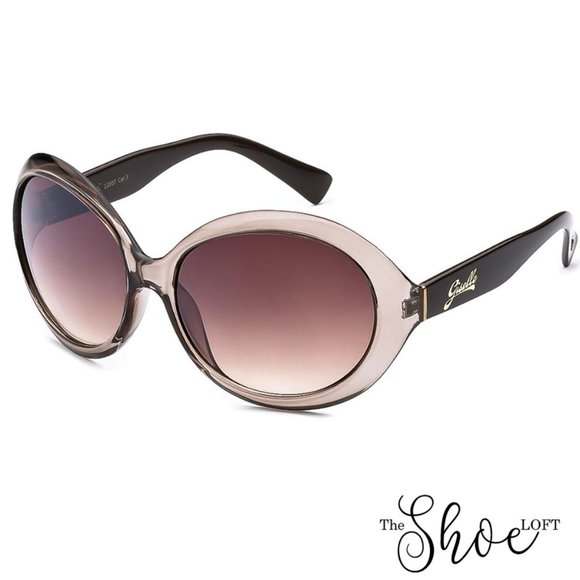 Giselle Gray Frame Rounded Cat Eye Sunglasses - Picture 2 of 3